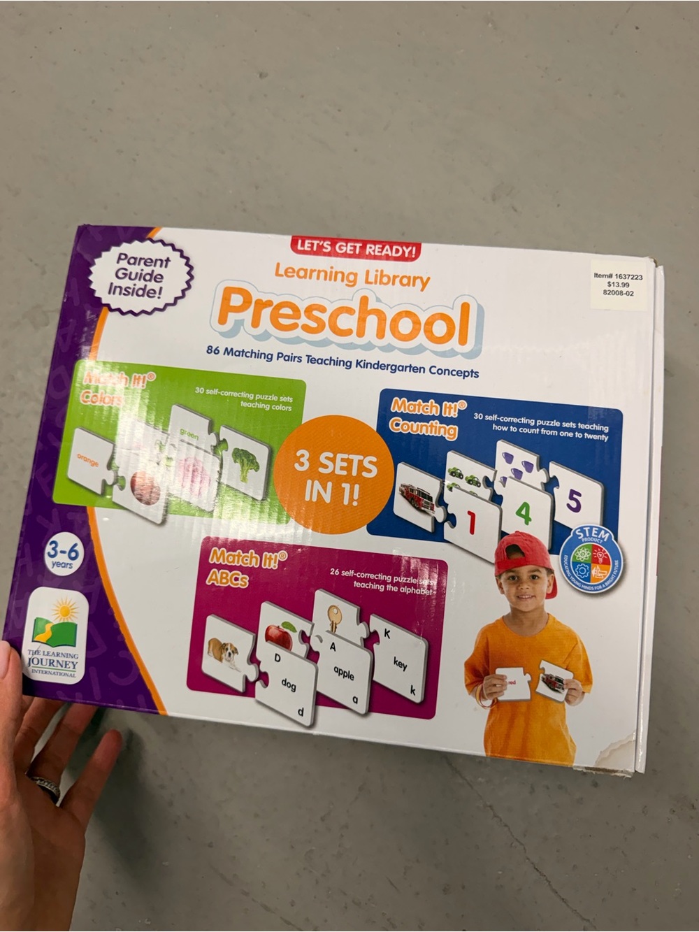 Preschool Learning Library - 3 Sets in 1 (Orange, Purple)